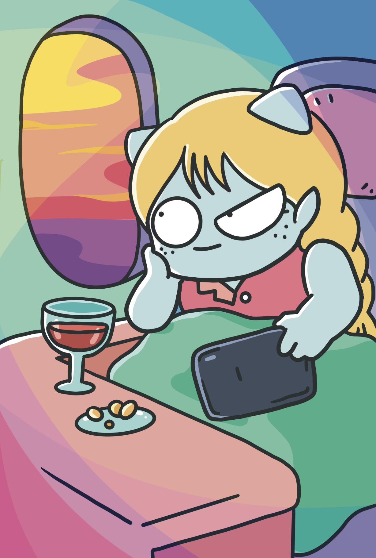 미술관 CCTV 화면 속 도깨비들